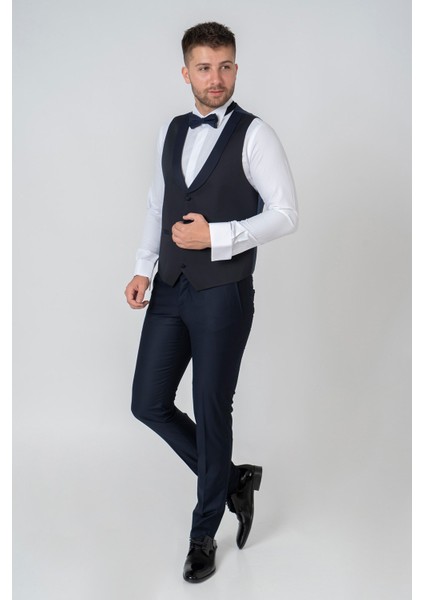 White Stone Milano Slim Fit Damatlık Takım Elbise Des Laci