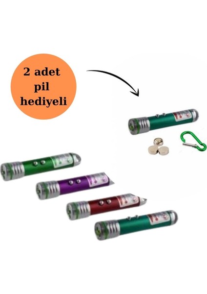 3 Fonksiyonlu Kırmızı Beyaz Işıklı LED Lazer Kedi Köpek Oyuncak Anahtarlık ( - XPR3223-2731
