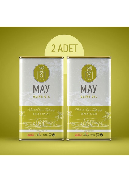 Erken Hasat Doğal Sızma Zeytinyağı 10LT | May Olive Oil fiyatları