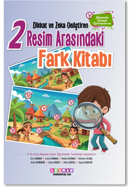 Kesman Kitap Dikkat ve Zeka Geliştiren Iki Resim Arasındaki Fark Kitabı