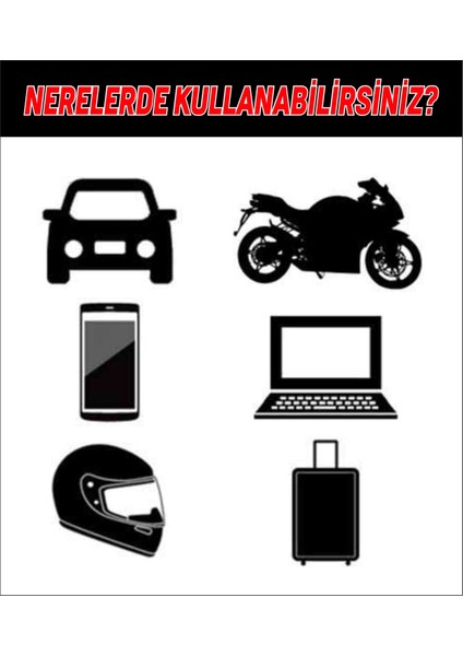 Kaput Kısa Şerit Araç, Araba, Oto, Motorsiklet, Cam Sticker