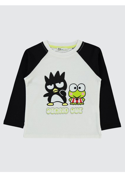 Erkek Çocuk Sweatshirt 2-5 Yaş Ekru