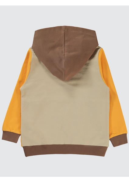 Erkek Çocuk Kapşonlu Sweatshirt 2-5 Yaş Sarı