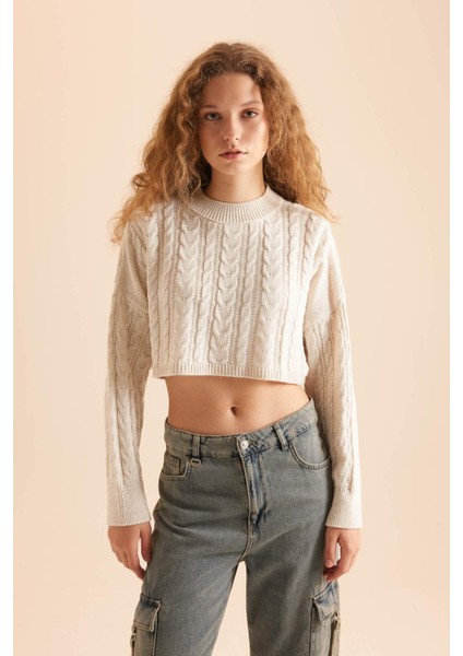 Coool Regular Fit Bisiklet Yaka Triko Kazak T4518AZNS