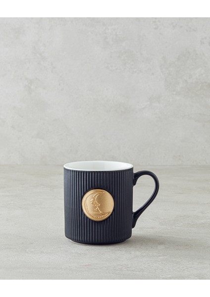 Goldie Moon New Bone China Kupa 370 ml Siyah-Gold