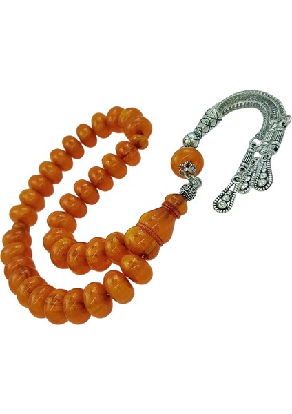 Bilek Boy Tekerlek Kesim Sıkma Kehribar Tesbih 12 x 7 mm indirimleri