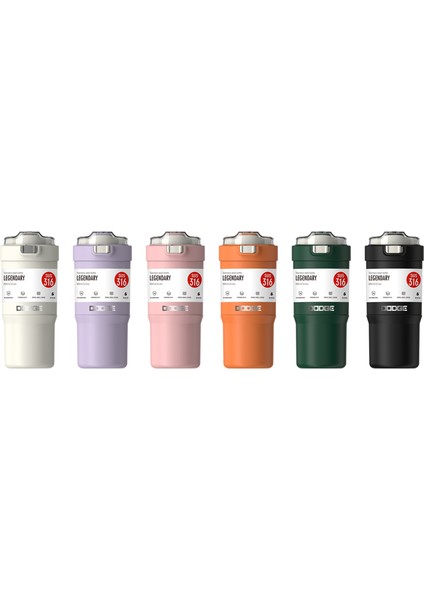 Mug Paslanmaz Çelik 600 Ml. (6 Karışık Renk/desen) DB-23684-S-1 Adet