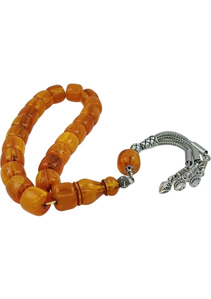 Eskitme Tarz Sarı Sıkma Kehribar Efe Tesbih 12 x 11 mm indirimleri