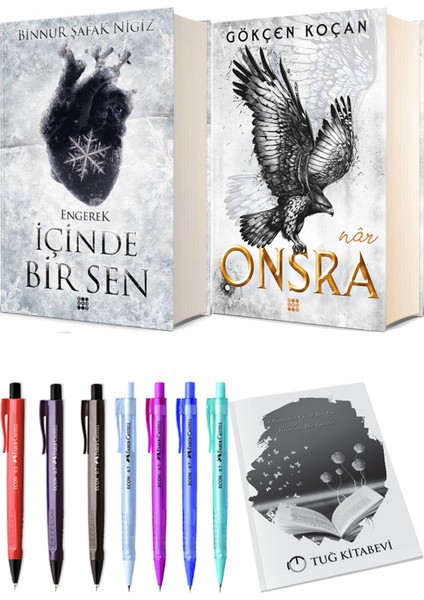 Onsra Nar Ciltli ve Içinde Bir Sen 1 Engerek Ciltli Binnur Şafak Nigiz 2li Set