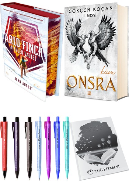 Onsra Kam Ciltli ve Arlo Finch Alevler Vadisi Ciltli John August 2li Set