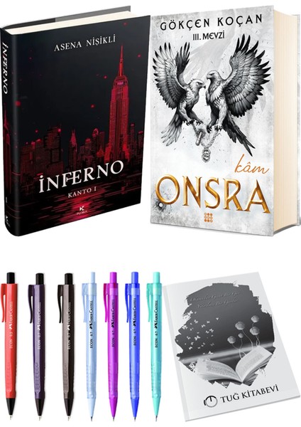 Onsra Kam Ciltli ve Inferno Kanto I Ciltli Asena Nişikli 2li Set