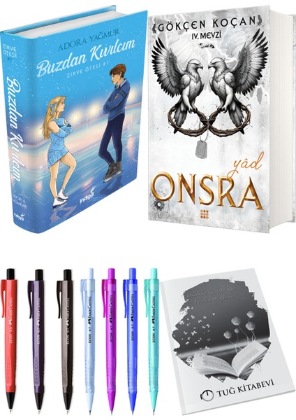 Onsra Yad Ciltli ve Buzdan Kıvılcım Ciltli Adora Yağmur 2li Set