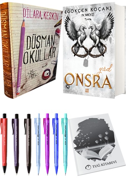 Onsra Yad Ciltli ve Ephesus Düşman Okullar 1 Ciltli Dilara Keskin 2li Set