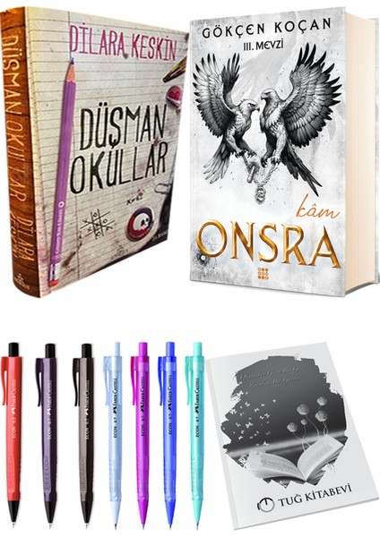 Onsra Kam Ciltli ve Ephesus Düşman Okullar 1 Ciltli Dilara Keskin 2li Set