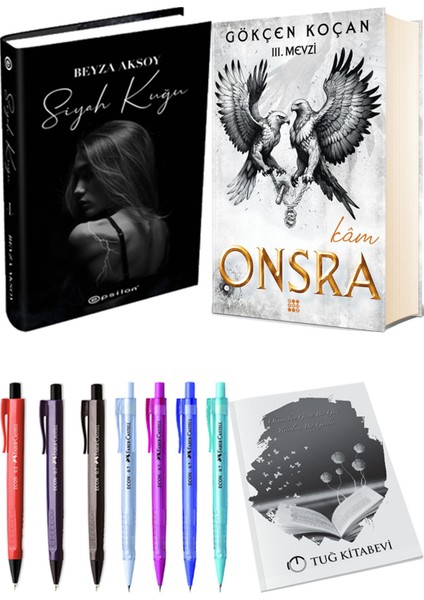 Onsra Kam Ciltli ve Epsilon Yayınevi Siyah Kuğu Ciltli Beyza Aksoy 2li Set