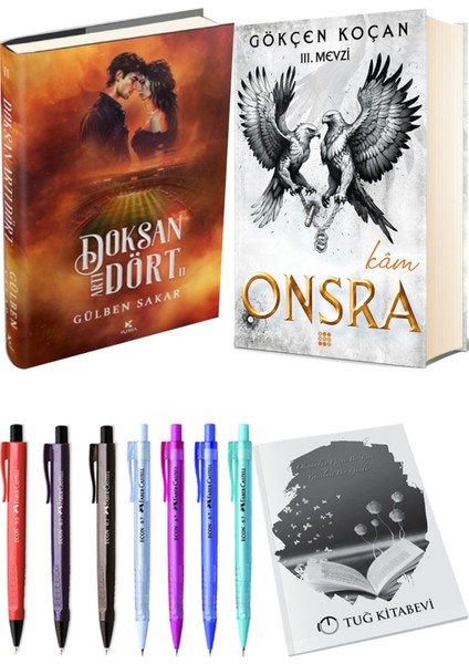 Onsra Kam Ciltli ve Doksan Artı Dört 2 Ciltli Gülben Sakar 2li Set