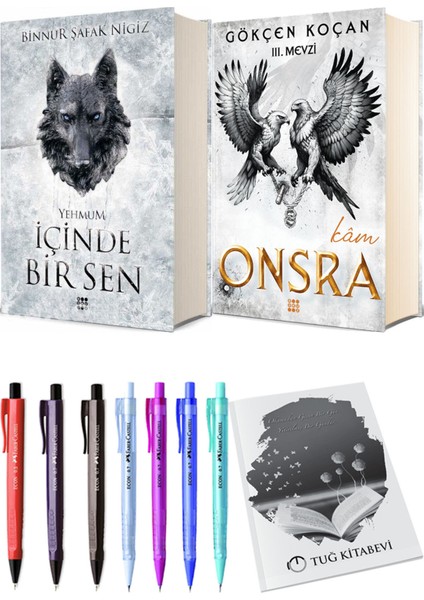 Onsra Kam Ciltli ve Içinde Bir Sen 3 Yehmum Ciltli Binnur Şafak Nigiz 2li Set