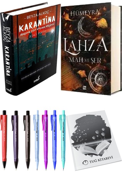 Lahza 1 Mah ve Şer Ciltli ve Karantina 2 Ciltli Beyza Alkoç 2li Set