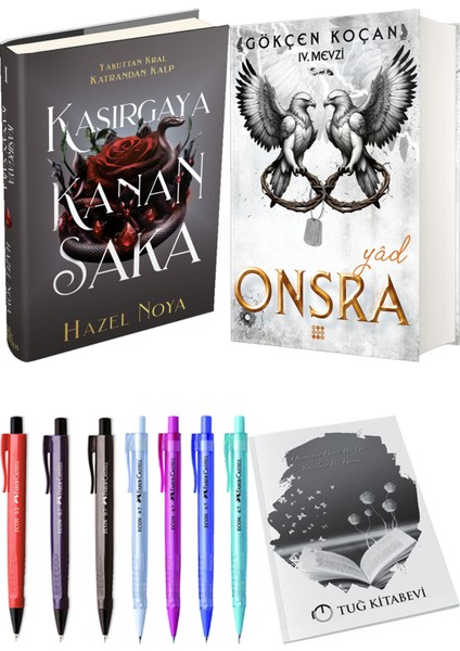 Onsra Yad Ciltli ve Ephesus Yayınları Kasırgaya Kanan Saka 1 Ciltli Hazel Noya 2li Set
