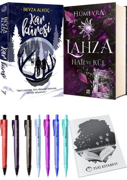 Lahza 2 Har ve Kül Ciltli ve Kar Küresi Ciltli Beyza Alkoç 2li Set