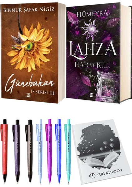 Lahza 2 Har ve Kül Ciltli ve Is Serisi 3 Günebakan Ciltli Binnur Şafak Nigiz 2li Set