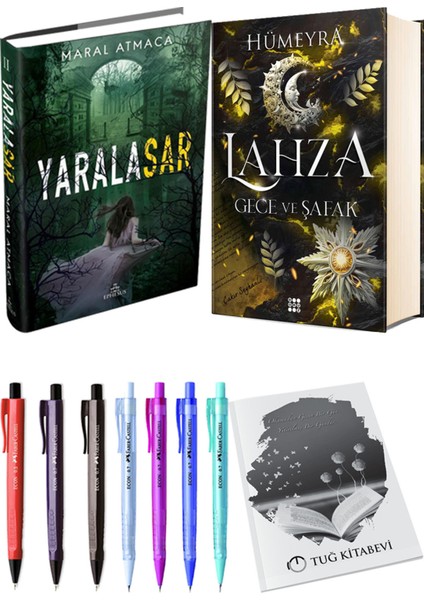 Lahza 3 Gece ve Şafak Ciltli ve Ephesus Yayınları Yaralasar 2 Ciltli Maral Atmaca 2li Set