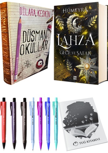 Lahza 3 Gece ve Şafak Ciltli ve Ephesus Düşman Okullar 1 Ciltli Dilara Keskin 2li Set