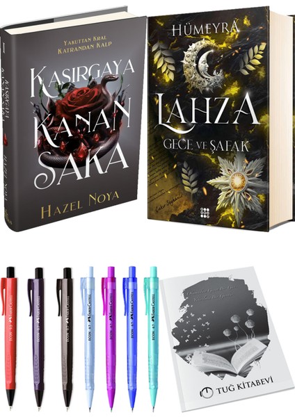 Lahza 3 Gece ve Şafak Ciltli ve Ephesus Yayınları Kasırgaya Kanan Saka 1 Ciltli Hazel Noya 2li Set