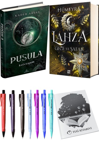 Lahza 3 Gece ve Şafak Ciltli ve Pusula 1 Kolezyum Ciltli Kader Arvas 2li Set