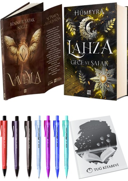 Lahza 3 Gece ve Şafak Ciltli ve Vaveyla 1 Sönmüş Ciltli Binnur Şafak Nigiz 2li Set
