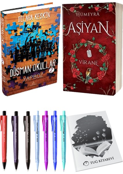 Aşiyan 1 Virane Ciltli ve Ephesus Düşman Okullar 2 Ciltli Dilara Keskin 2li Set