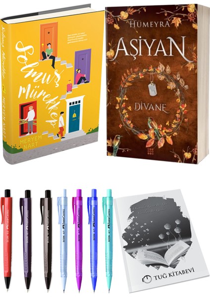 Aşiyan 2 Divane Ciltli ve Ephesus Solmuş Mürekkep 2 Ciltli Meryem Nart 2li Set