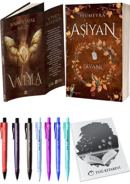 Aşiyan 2 Divane Ciltli ve Vaveyla 1 Sönmüş Ciltli Binnur Şafak Nigiz 2li Set