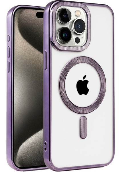 Apple iPhone 14 Pro Max Kılıf Yüksek Kamera Çerçeveli ve Magsafe Şarj Özellikli Dayanıklı Kronos Kapak