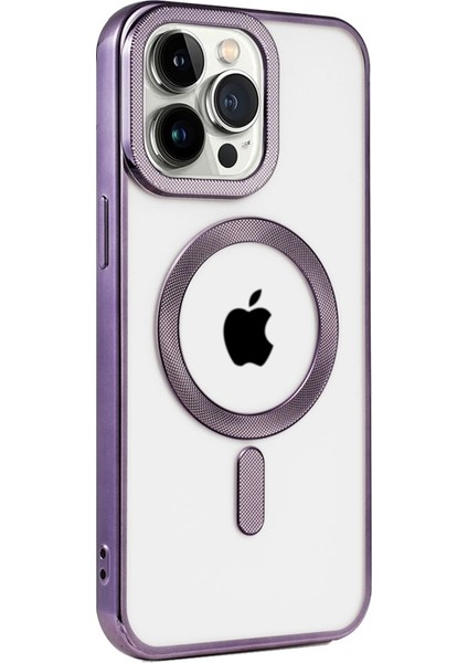Apple iPhone 14 Pro Max Kılıf Yüksek Kamera Çerçeveli ve Magsafe Şarj Özellikli Dayanıklı Kronos Kapak