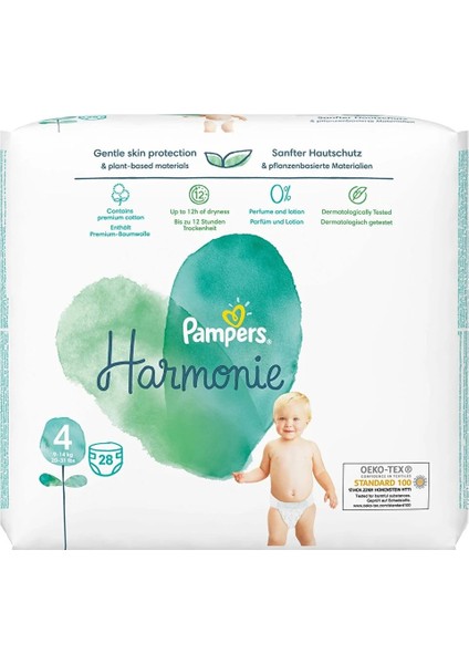 Pampers Harmonie Bebek Bezi Beden:4 (9-14KG) Maxi 112 Adet Avantaj Ultra Fırsat Pk