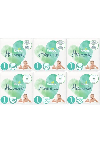 Pampers Harmonie Bebek Bezi Beden:1 (2-5kg) Yeni Doğan 300 Adet Eksta Ultra Fırsat Pk