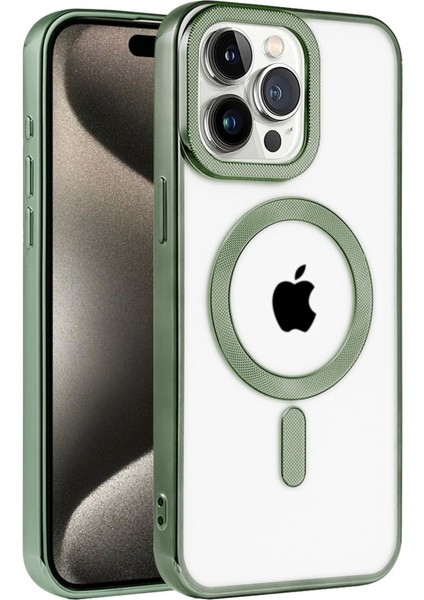 Apple iPhone 14 Pro Max Kılıf Yüksek Kamera Çerçeveli ve Magsafe Şarj Özellikli Dayanıklı Kronos Kapak
