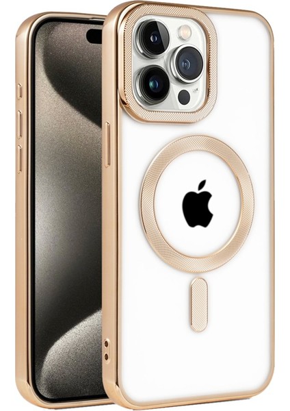 Apple iPhone 14 Pro Max Kılıf Yüksek Kamera Çerçeveli ve Magsafe Şarj Özellikli Dayanıklı Kronos Kapak