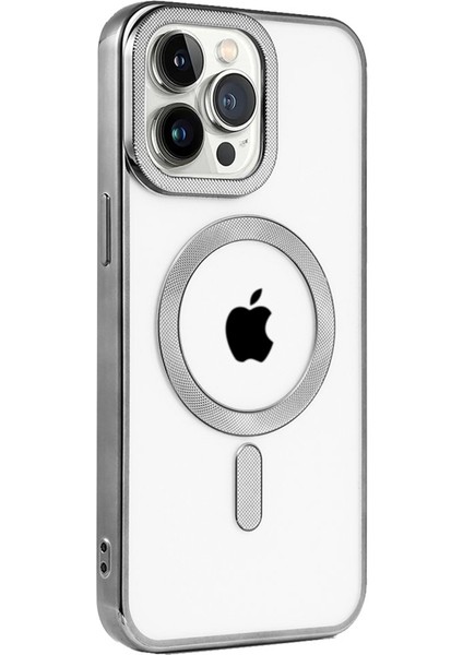 Apple iPhone 15 Pro Kılıf Yüksek Kamera Çerçeveli ve Magsafe Şarj Özellikli Dayanıklı Kronos Kapak