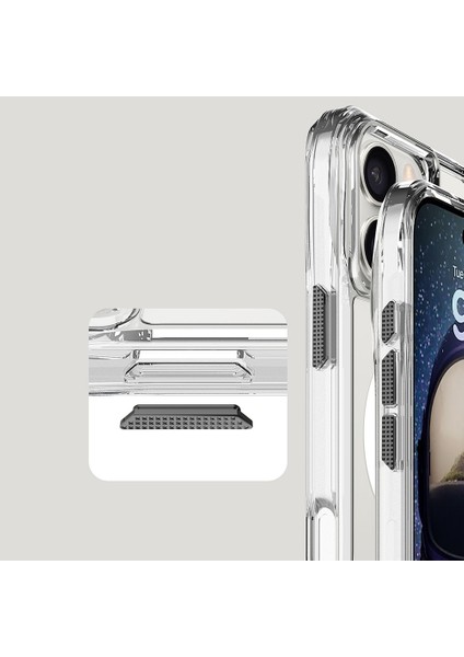 Apple iPhone 16 Pro Kılıf Magsafe Şarj Özellikli Airbagli Ultra Koruma Incek Kapak