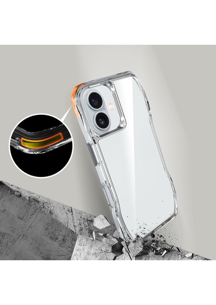 Apple iPhone 16 Plus Kılıf Köşeler Airbag Özellikli Ultra Koruma Incek Kapak