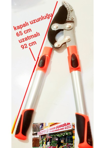 Bulancak Kapalı 65 cm Uzatmalı 95 cm Ağaç Fidan Dal Budama Makas Uzatmalı