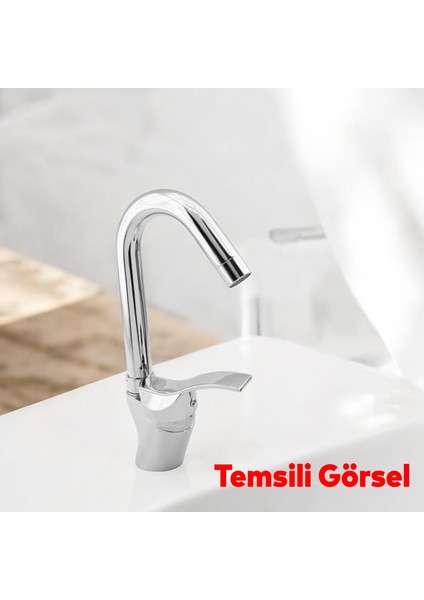 Kısa Kuğu Batarya Duş Bulaşık Musluğu Lavabo Banyo Mutfak Bataryası Mermer Üstü Çift Su Giriş Evye indirimleri