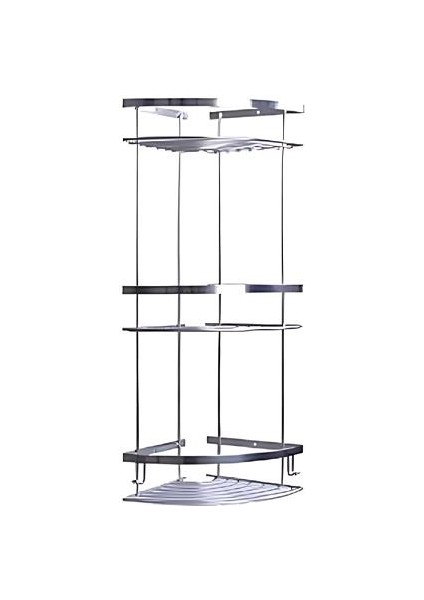 Norm Oval Şampuanlık 3lü Krom 18*18CM