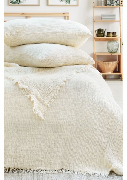 Müslin 2 Adet Yastık Kılıfı 4 Katlı 50X70