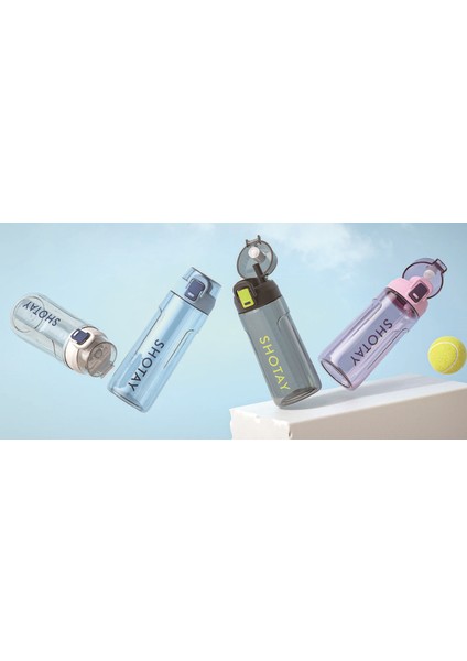 Shotay Matara Polıcarbon 630 ml 4 Karışık Renk Desen ST 7210 1 Adet