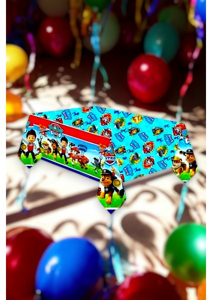Paw Patrol Temalı Doğum Günü Masa Örtüsü - Doğum Günü Parti ve Eğlenceli Etkinlikler Için
