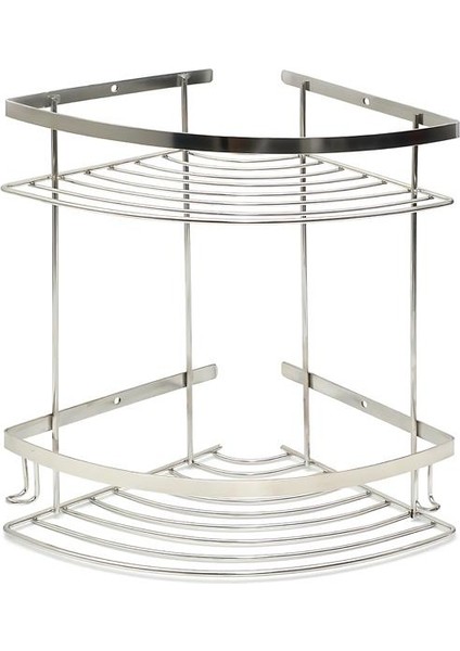 Norm Oval Şampuanlık 2li Krom 18*18CM