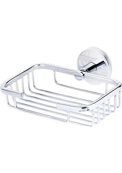 Sabunluk Kare Rozetli Krom 13*15CM